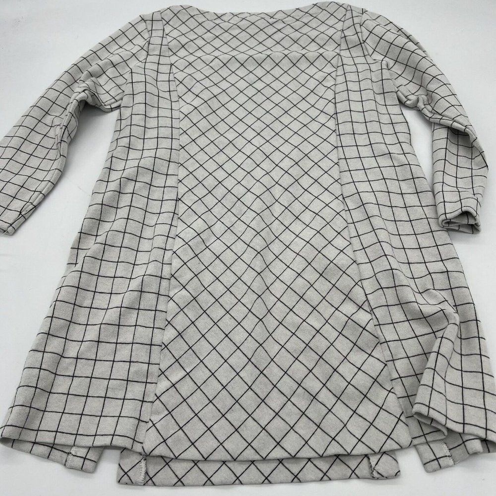 J Jill Size XS Ponte Knit Tunic Womens Striped Top Slit Neutral Casual - Picture 4 of 4